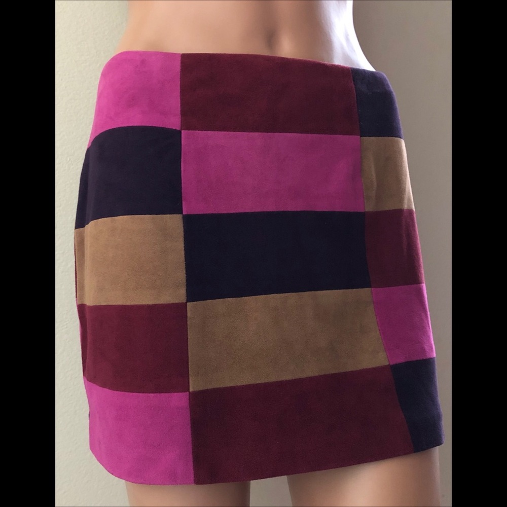 Laundry Patchwork Mini Skirt